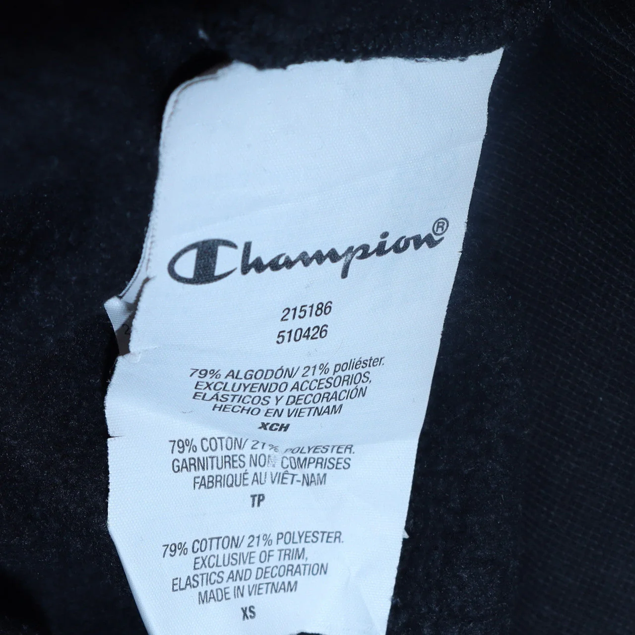 Champion Men's Black XS Pullover Hoodie with Logo Graphic - Image 6