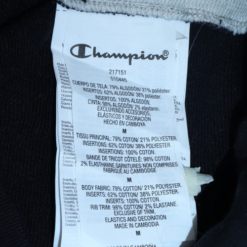 Champion Men's Black Yellow Colourblock Crew Neck Sweatshirt Medium - Image 6