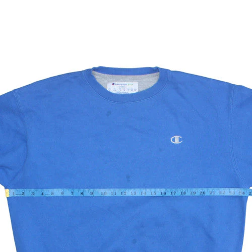 Champion Men's Blue Crew Neck Pullover Sweatshirt Size L - Image 3