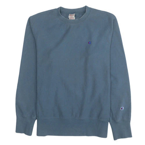 Champion Men's Blue Large Crew Neck Pullover Sweatshirt