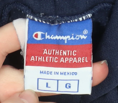 Champion Men's Blue NSU Pullover Hoodie Size L College Fleece - Image 4