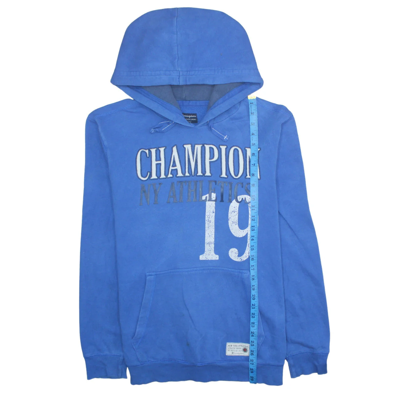 Champion Men's Blue Pullover Hoodie 2XL Athletic Fleece Sweatshirt - Image 3