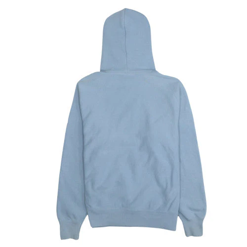 Champion Men's Blue Pullover Hoodie Medium Reverse Weave Fleece - Image 4