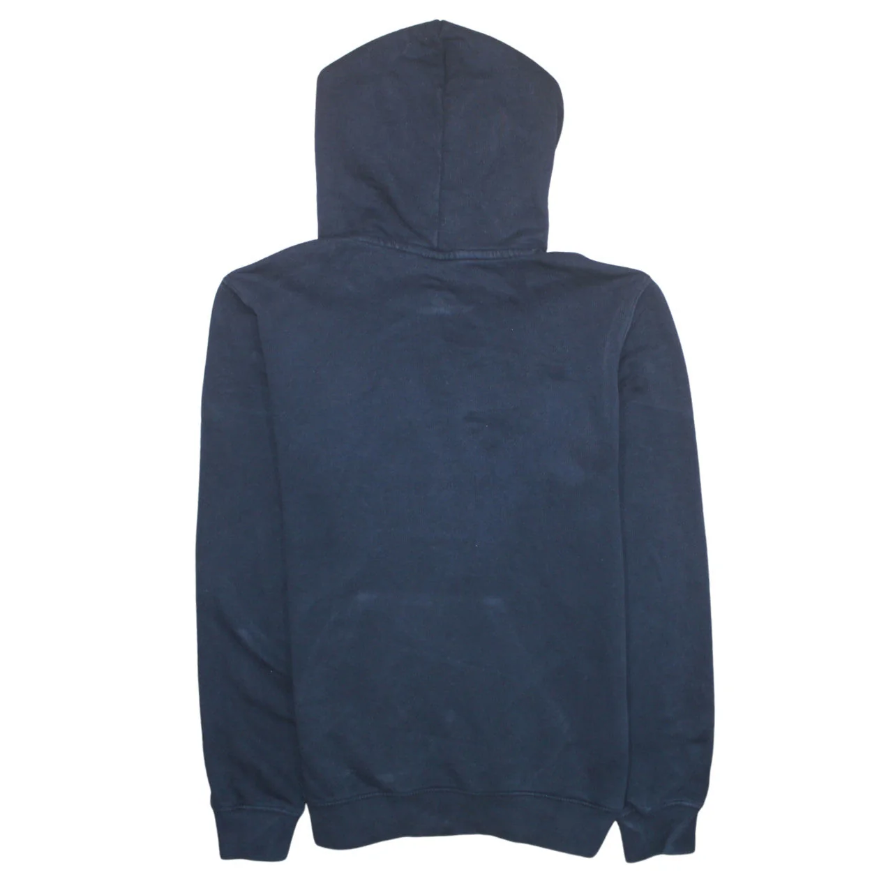 Champion Mens Blue Pullover Hoodie Small Logo Fleece Sweatshirt - Image 4