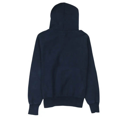 Champion Men's Blue Pullover Hoodie Small Logo Fleece Sweatshirt - Image 4