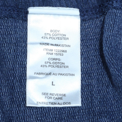 Champion Men's Blue Pullover Sweatshirt Large Crew Neck Sportswear - Image 6