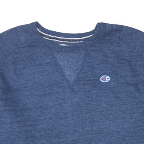 Champion Men's Blue Pullover Sweatshirt Large Crew Neck Sportswear - Image 7