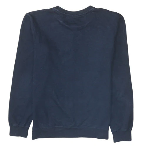 Champion Men's Blue Small Pullover Crew Neck Logo Sweatshirt - Image 4