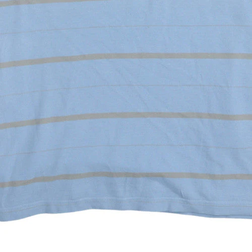 Champion Men's Blue Striped Polo Shirt Size XL Cotton Casual - Image 7
