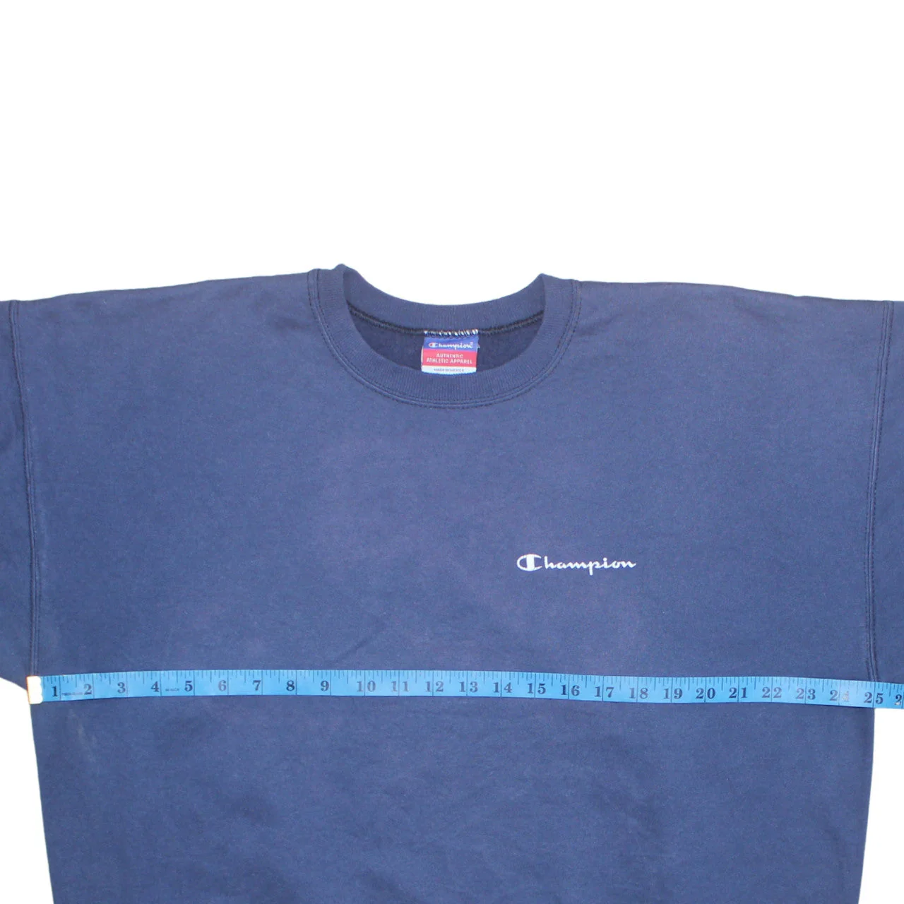 Champion Men's Blue XL Crew Neck Short Sleeve Cotton T-Shirt - Image 2