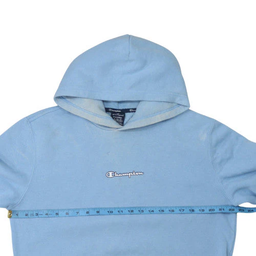 Champion Men's Blue XL Pullover Hoodie Fleece Logo Sweatshirt - Image 2