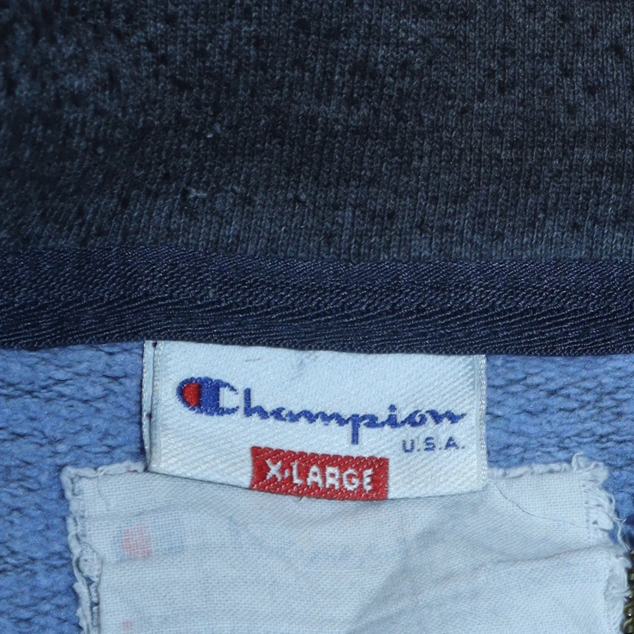 Champion Mens Blue XL Track Jacket Fleece Full Zip Activewear - Image 5