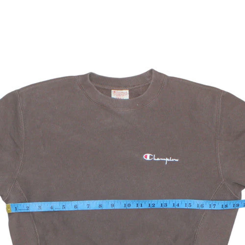Champion Men's Brown Small Reverse Weave Pullover Sweatshirt - Image 2