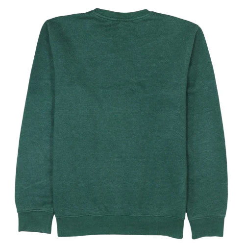 Champion Men's Green Logo Crew Neck Sweatshirt Size Large - Image 4
