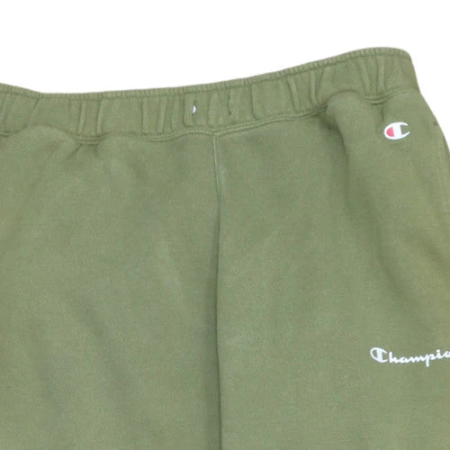 Champion Men's Green Small Fleece Jogger Sweatpants Tapered Fit - Image 7
