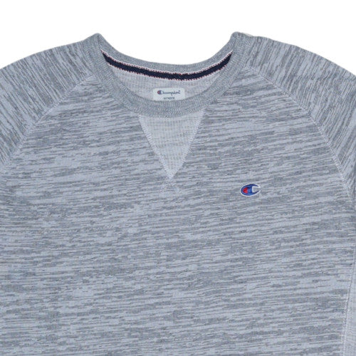 Champion Men's Grey Crew Neck Pullover Sweatshirt Size L - Image 7