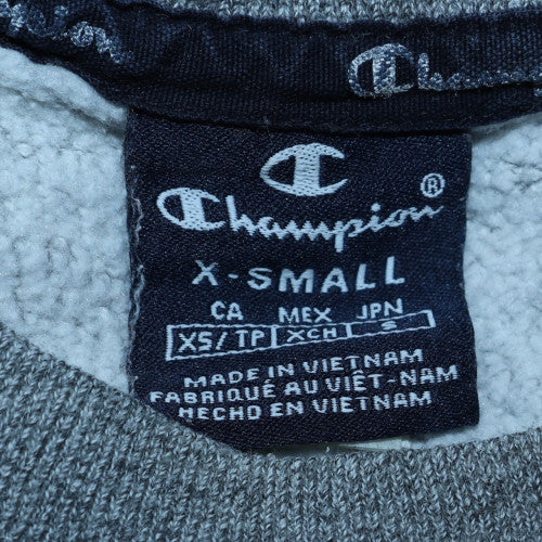 Champion Mens Grey Crew Neck Pullover Sweatshirt XS Classic Logo - Image 5