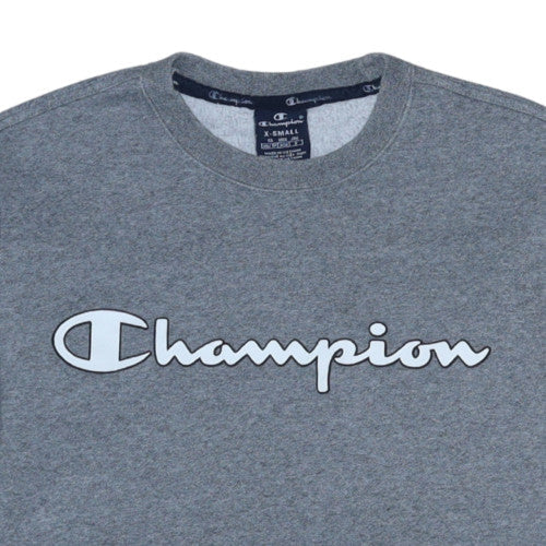 Champion Mens Grey Crew Neck Pullover Sweatshirt XS Classic Logo - Image 7