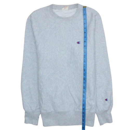 Champion Men's Grey Large Reverse Weave Crew Neck Sweatshirt - Image 3
