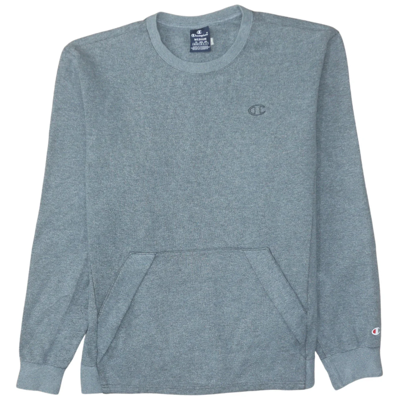 Champion Men's Grey Medium Crew Neck Pullover Sweatshirt
