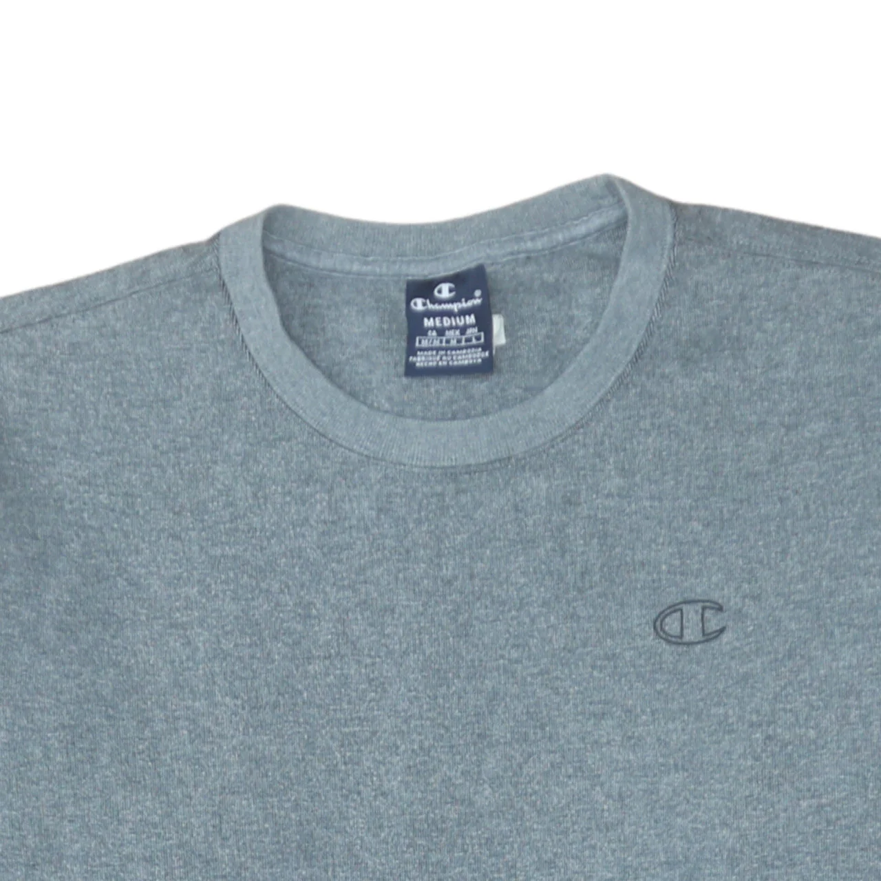Champion Men's Grey Medium Crew Neck Pullover Sweatshirt - Image 8