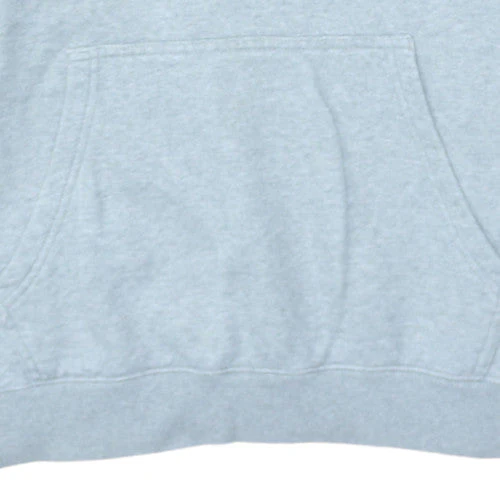 Champion Men's Grey Pullover Hoodie Large Logo Fleece Sweatshirt - Image 7