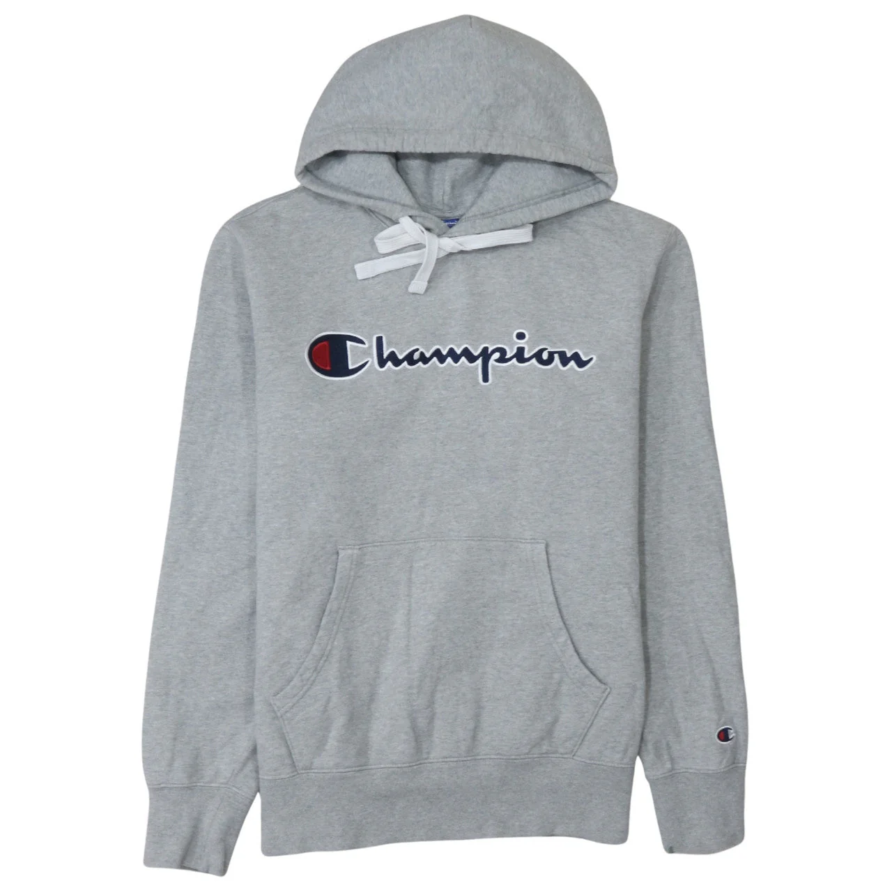 Champion Men's Grey Pullover Hoodie Large Sports Style