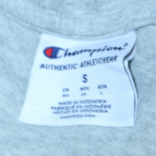 Champion Men's Grey Pullover Hoodie Size S Regular Fit - Image 5