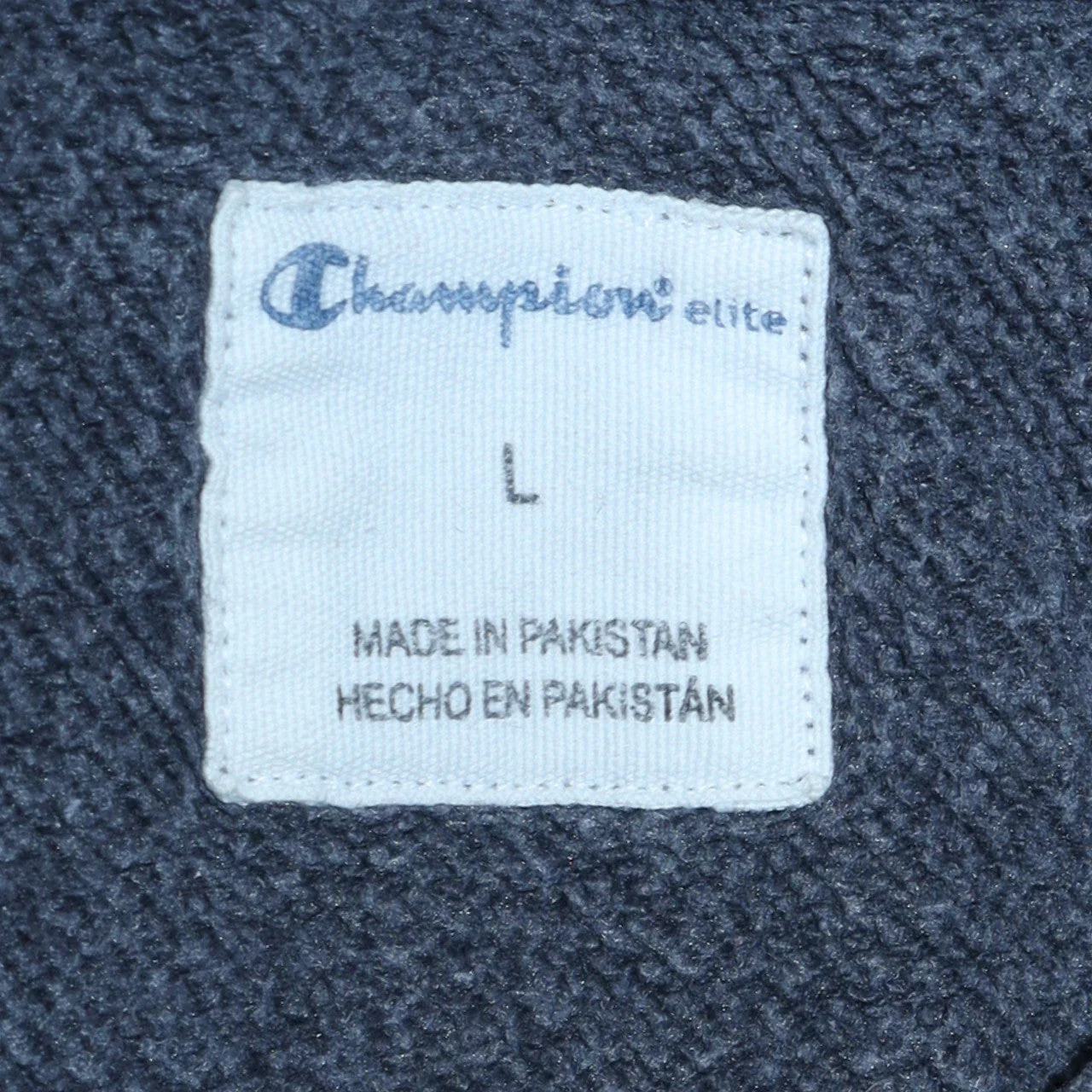 Champion Men's Grey Pullover Sweatshirt L Regular Fit Crew Neck - Image 5