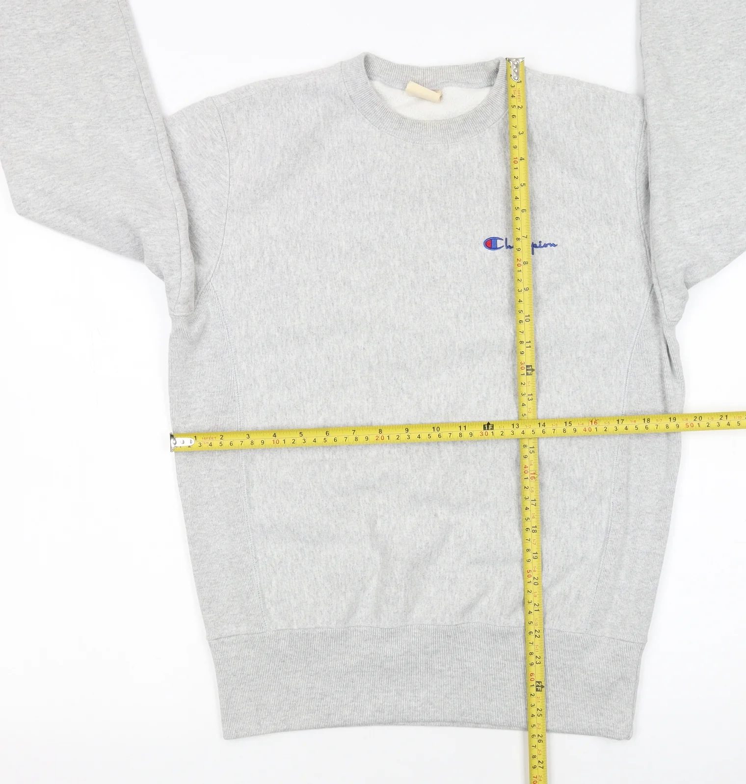 Champion Men's Grey Pullover Sweatshirt Small Crew Neck Fleece - Image 2