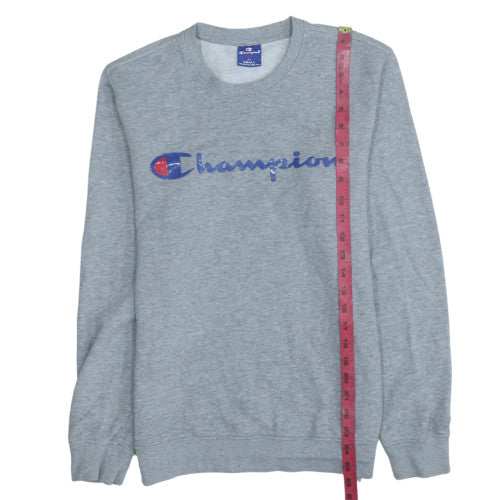 Champion Men's Grey Small Crew Neck Pullover Sweatshirt - Image 3