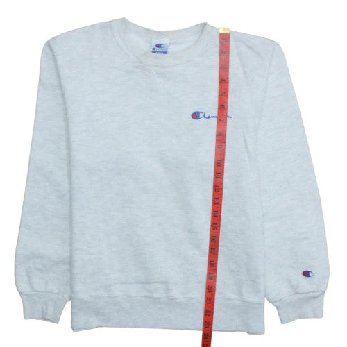 Champion Men's Grey Small Crew Neck Pullover Sweatshirt - Image 3