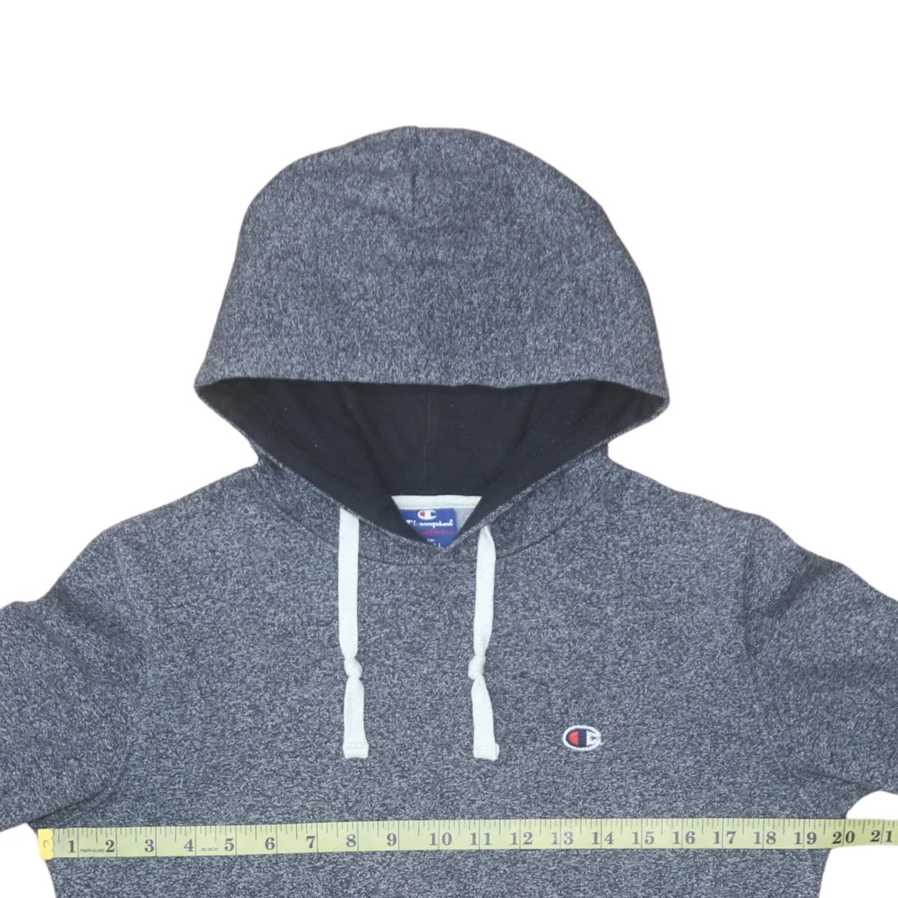 Champion Men's Grey Small Pullover Hoodie Fleece Sweatshirt - Image 3