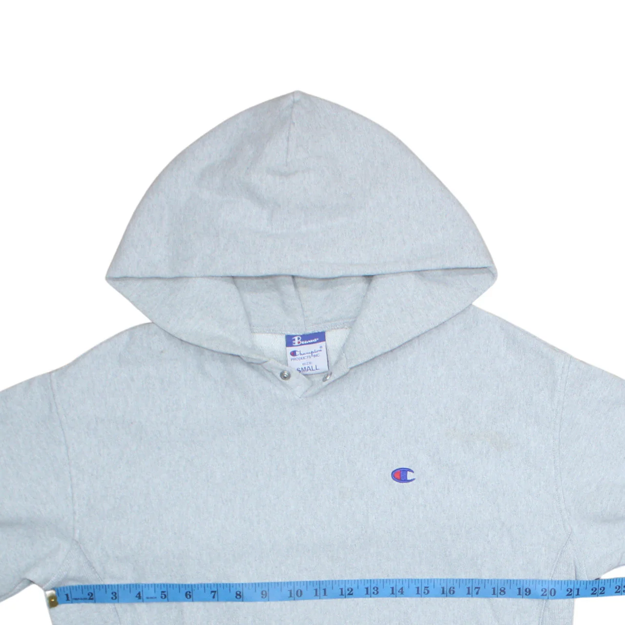 Champion Mens Grey Small Pullover Hoodie Sweatshirt - Image 2