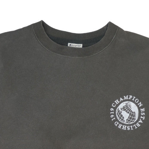 Champion Mens Grey Small Pullover Sweatshirt Crew Neck Logo - Image 8