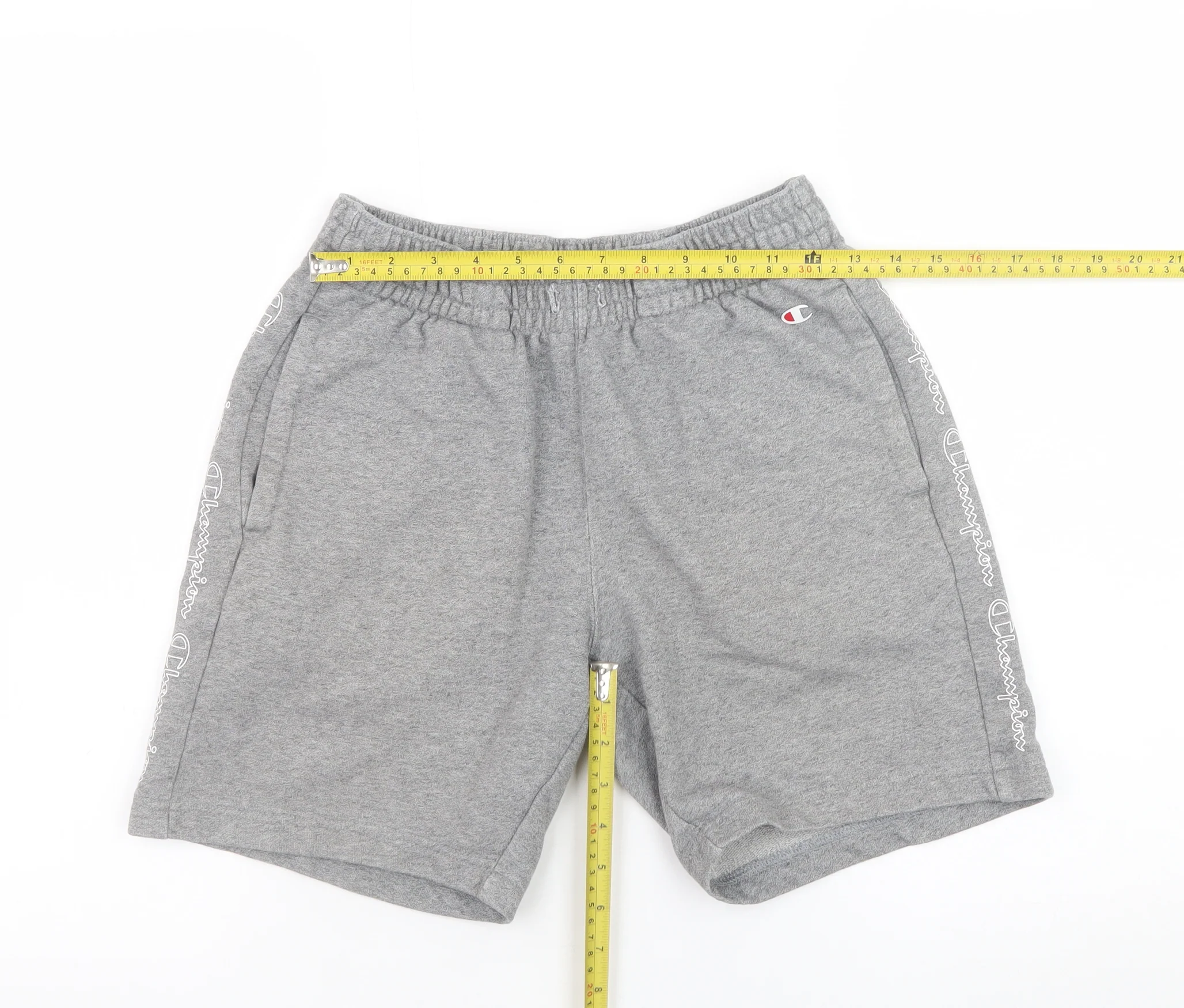 Champion Men's Grey Sweat Shorts Small Regular Fit Jersey Athletic - Image 2