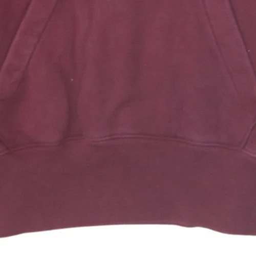 Champion Men's Red Pullover Hoodie Small Logo Fleece Sweatshirt - Image 7