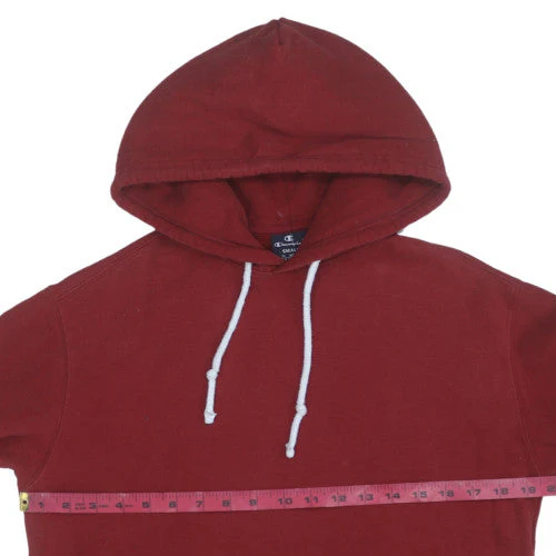 Champion Mens Red Small Pullover Hoodie with Logo Graphic - Image 2