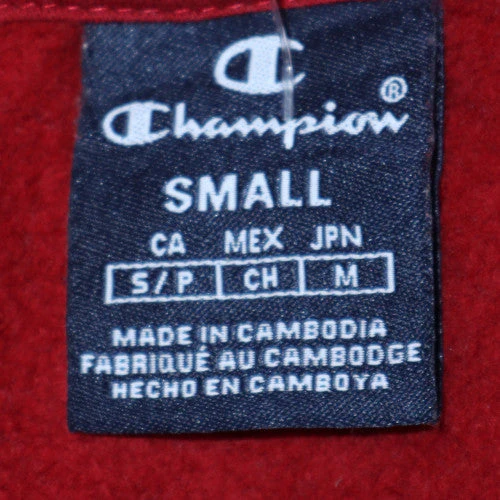 Champion Mens Red Small Pullover Hoodie with Logo Graphic - Image 5