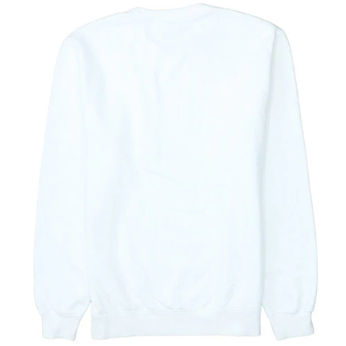 Champion Mens White Logo Zip Pocket Crew Neck Sweatshirt Size L - Image 4