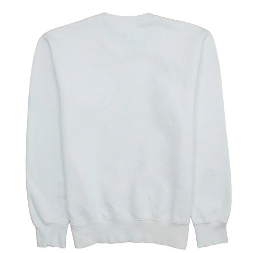 Champion Men's White Medium Pullover Sweatshirt Crew Neck Cotton Blend - Image 4