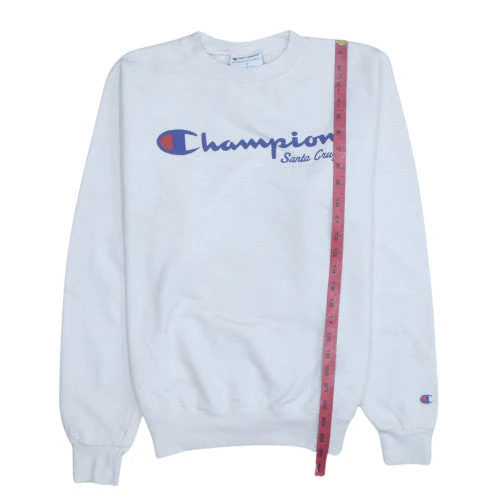 Champion Men's White Santa Cruz Logo Pullover Sweatshirt Size S - Image 3