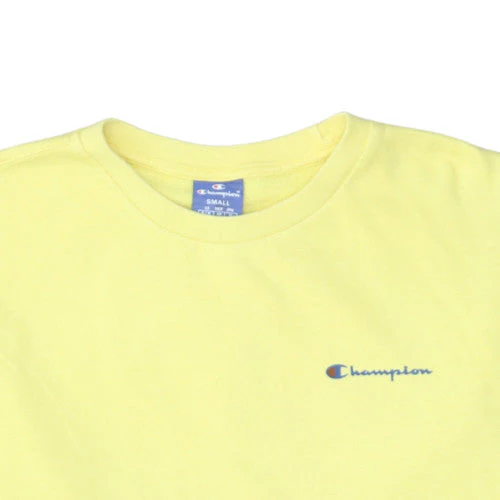 Champion Men's Yellow Crew Neck Pullover Sweatshirt Small - Image 7