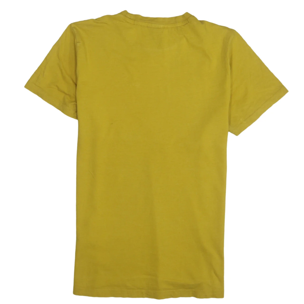 Champion Men's Yellow Small Crew Neck Cotton T-Shirt - Image 4