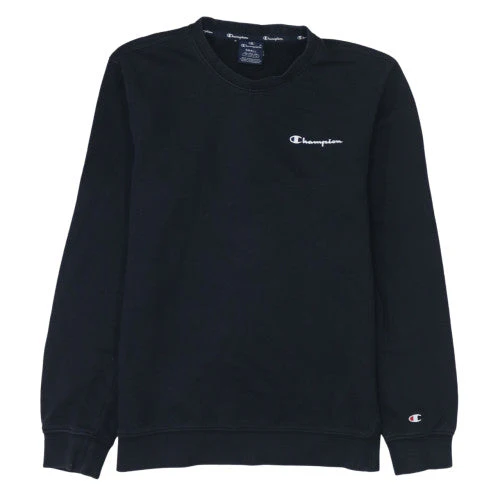 Champion Women Black Small Crew Neck Pullover Sweatshirt