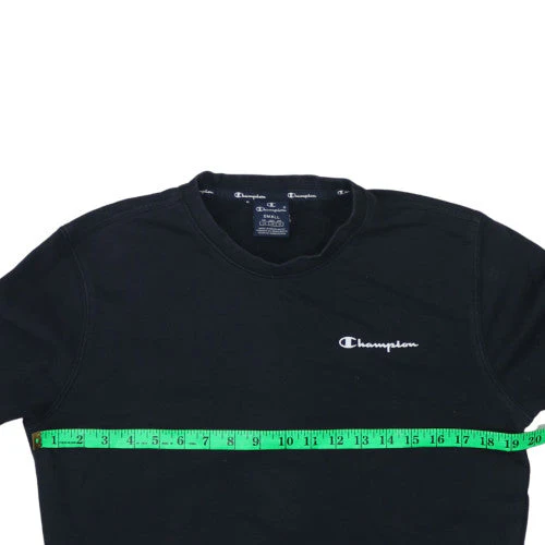 Champion Women Black Small Crew Neck Pullover Sweatshirt - Image 3