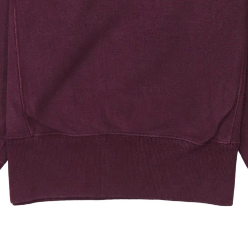 Champion Women’s Burgundy Reverse Weave Sweatshirt Small Crew Neck Cotton - Image 8