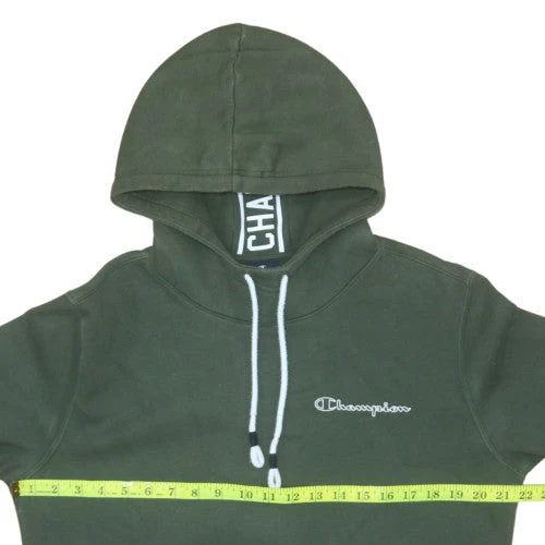 Champion Women’s Green Pullover Hoodie Medium Cotton Blend - Image 3