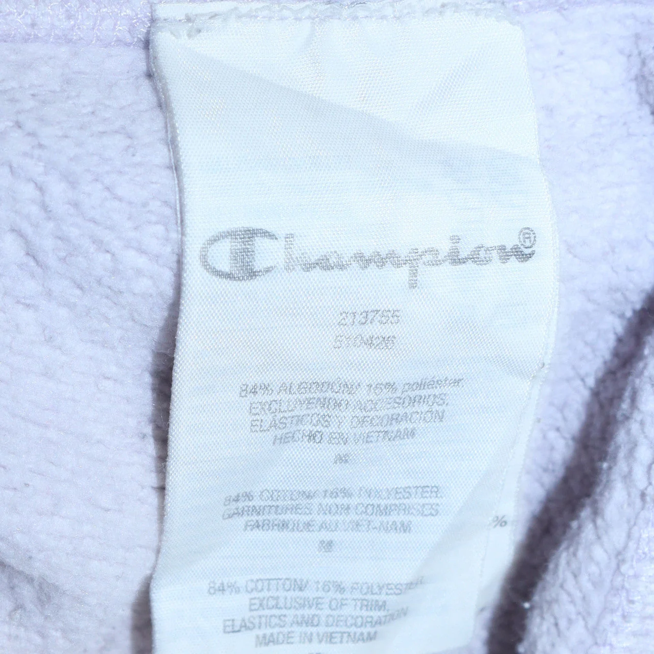 Champion Women’s Lilac Reverse Weave Sweatshirt Medium Cotton Blend - Image 6