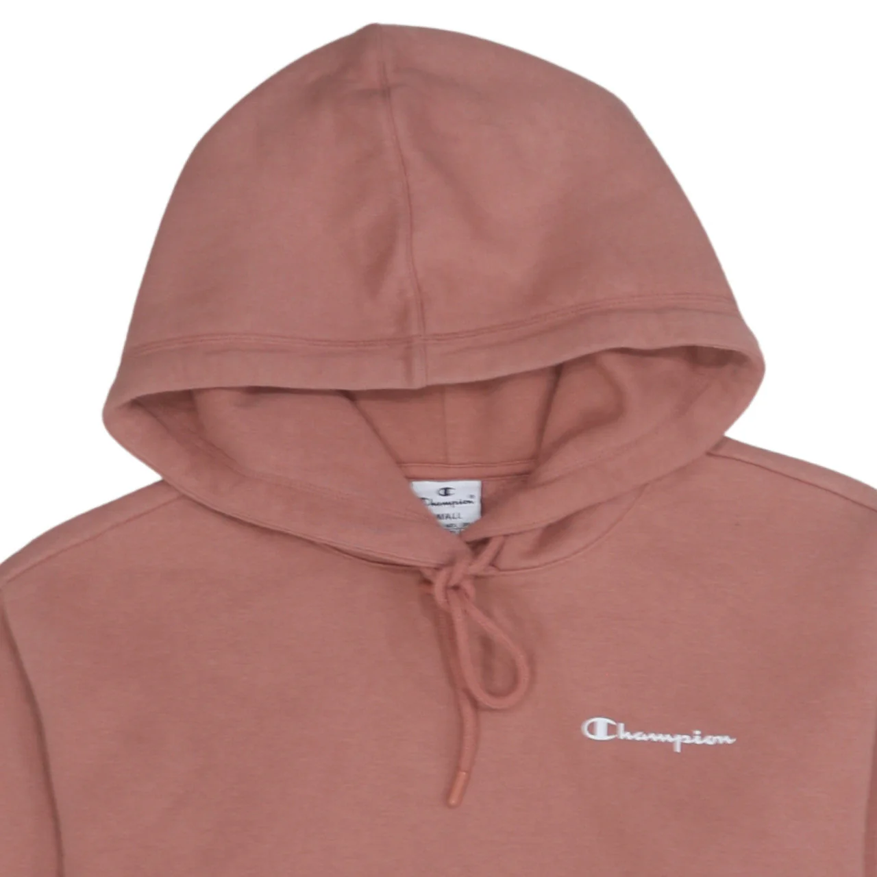 Champion Women’s Pink Pullover Hoodie Small Cotton Blend Logo Sweatshirt - Image 8